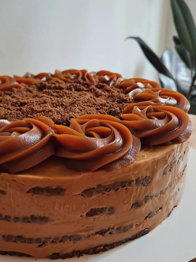 Torta de chocolate artesanal
